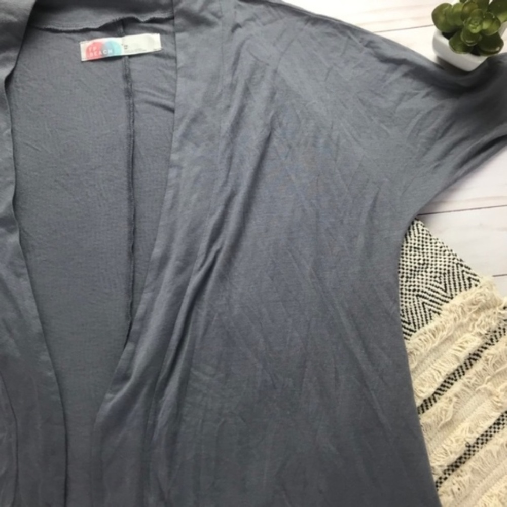 Free People Gray Open Cardigan Sweater Size XS
